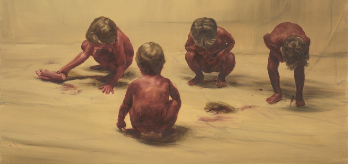 Meesterwerken en makers_Michaël Borremans_Fire from the sun 2017_olieverf op doek_Collection museum Voorlinden_Photo_Peter Cox-1